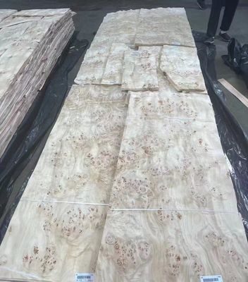 প্রাকৃতিক কাটা পপলার Burl ফিনিস শীট একটি গ্রেড আসবাবপত্র প্রসাধন জন্য